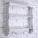 The shelf is hinged "Provence", three -tier, white, 49 × 13 × 49 cm
