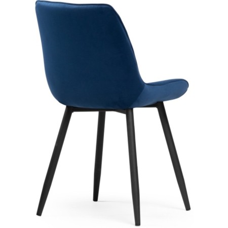 Stew Metal Seda Metal/Velur, Black/Blue 50x56x82 cm-3