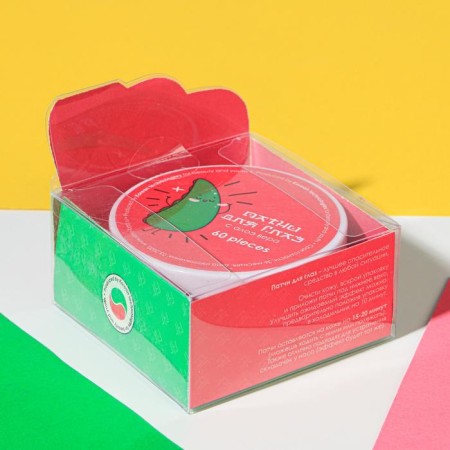 Eye patches hydrogel I aloe you, 60 pcs, aloe extract, Beauty Fox-1