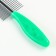 Combed double -sided "paws" with straight teeth, plastic pen, green