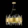 Suspended chandelier ST LUCE. SL1633.203.12. Olvera. 12x40 watts, E14, 60x60x37 cm, matte gold color