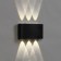 Facade lamp "Semosfer", FSD-069, 6 W, 4000K, 3 rays, IP65, 220 V, plastic, black 100842