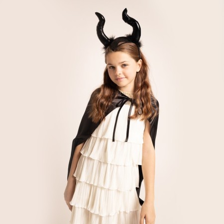 Carnival set "Queen of Darkness", cloak and rim-4