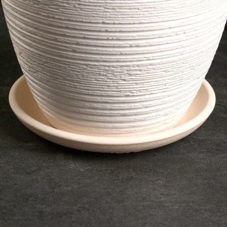 Flower pot "Halva" white crocus, 2.3 liters-2