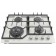 Hob Midea MG643TGW, gas, 4 burners, white