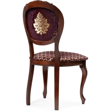 Chair wooden chair Adriano 2 array of beech/fabric, cherry/burgundy 50x54x97 cm-3