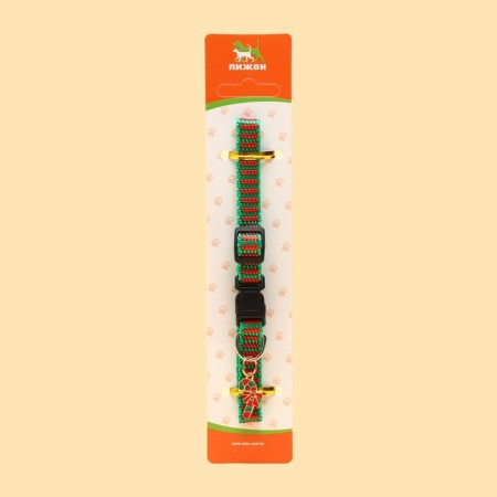Collar + New Year's suspension "Lollipop", 30 x 1 cm, kapron, green-5