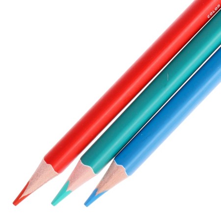 Pencils 24 colors BrunovisConti Easycolor, three -sided-3