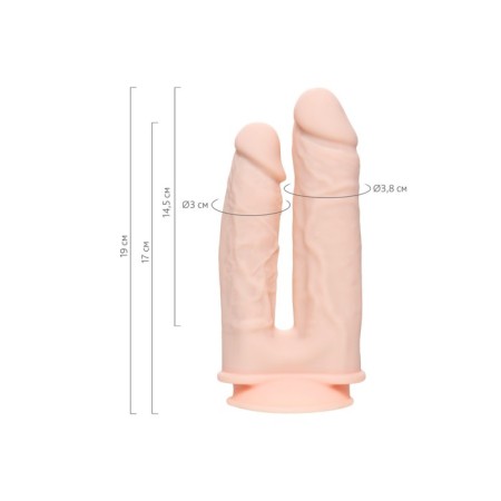 Fallomitator for double penetration Realstick Silicone Armie H, Maiglexpan, 19 cm-11