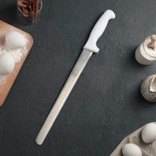 Biscuit knife, small cloves, plastic handle, working surface 29.5 cm, blade thickness 1.9 mm