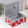 Casket for needlework "Red poppies on white" 24x16x11 cm