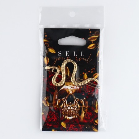 Hair hairpin "Sell Your Soul", 6.2 x 3.3 cm-5