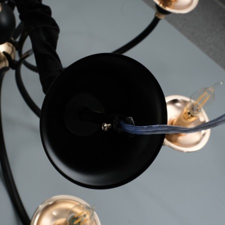 Venice chandelier 8he14 40w Black-gold 87x87x97 cm-12