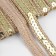 Decorative braid with sequins, 12 mm, 9 ± 0.5 m, gold color