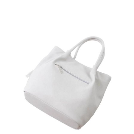 Female bag, lightning department, white color-1