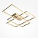 Ceiling Lamp Maytoni Mod015CL-L80GK, LED, 3x78 W, 670x780x80 mm, 4300 lm, gold