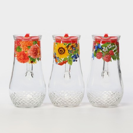 Art. - 1200/48SL Bench 1.2 l with a lid, flowers and berries 1200/48SL-3