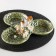Menzhitsa ceramic 3 cells "Solovushka", 26 × 26 × 8.5 cm