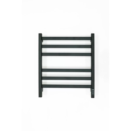 Electric towel Grois Bruno, 500x600 mm, 6 crossbars, lower, black