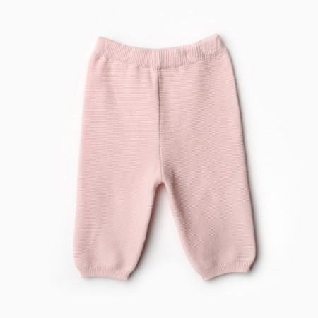 Knitted costume (jumper, trousers), pink color, height 74-4