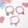 A set of children's bracelets (3 pcs.) "Choselka", a cloud, color in gold