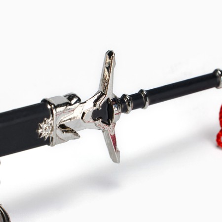 Souvenir weapon suspended mini "anime sword", keychain, 21 cm, black-3