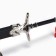 Souvenir weapon suspended mini "anime sword", keychain, 21 cm, black