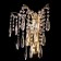 Sconces Citilux "Selena" CL302323, 26x30 cm, 2x40W, E14, brown color