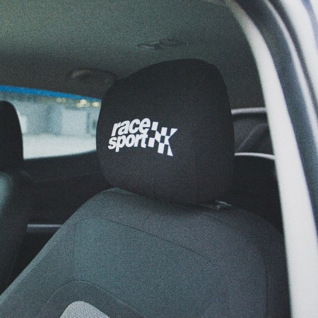 Race Sport headrest covers, black, set 2 pcs-1