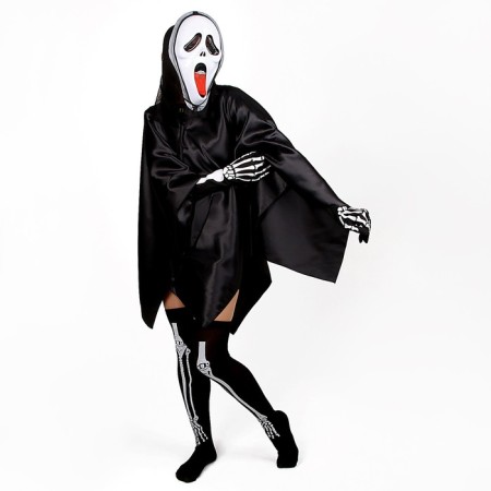 Carnival set for Halloween "Death", adult, black color-4