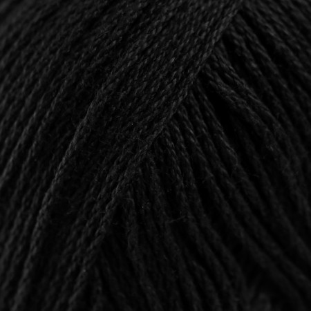 Yarn "Natural cotton" 100% cotton 425m/100g (02-black)-3