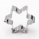 A set of forms for cutting the cookies "Snowflakes", 3 pcs, 6.5 × 6.5 cm, chrome color
