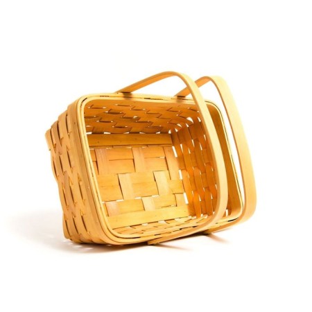 Basket "Lukoshko", 31.5 × 21.5 × 12/25.5 cm, veneer-3