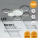 Ceiling chandelier Norbert LED 100W 6600lm, C