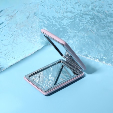 Mirror folding "shine", 6.3 × 8.7 × 1.8 cm, pink color-2