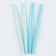 Assorted cocktail tubes, set 12 pcs., Blue color