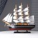 The La Fudr ship is three -masted with white sails, 40*5.5*33cm