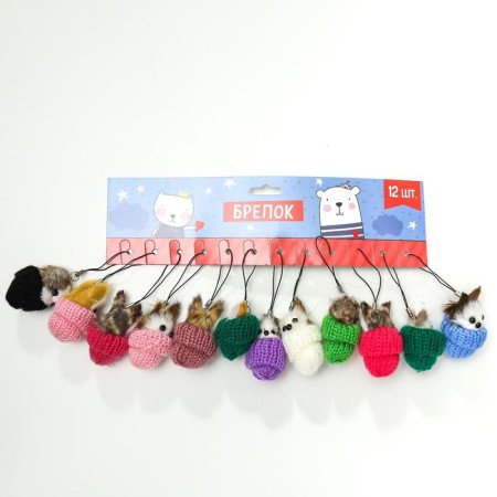 Fluffing Suspension "Kitty sits in a hat" MIX 5x3x3 cm-6