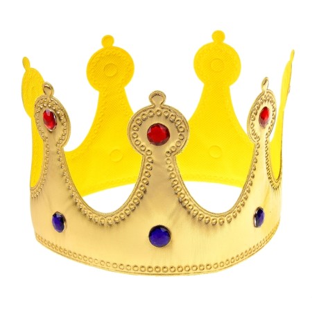 Crown "Queen", with rhinestones, gold color