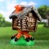 Garden figure "hut" 35x25x30cm