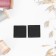 Clothing patch "Square", 2.6 × 2.6 cm, heat -mileyle, black color