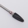 Ceramic milling cutter for “corn manicure”, fine cut, 6 × 15 mm, in a plastic case, black color is black