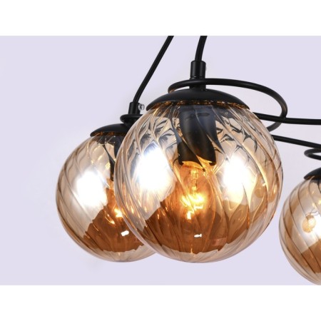 Suspended chandelier Ambrella Light, Traditional, TR9022, 5HE14, Black Color-2