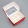 Folding box for 6 cupcakes with the Window "New Year's Park", 25 x 17 x 10 cm, New Year