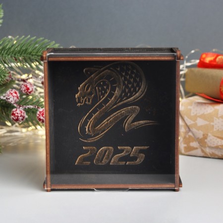 New Year's box "Cobra 2025" 6x12x12 cm-1