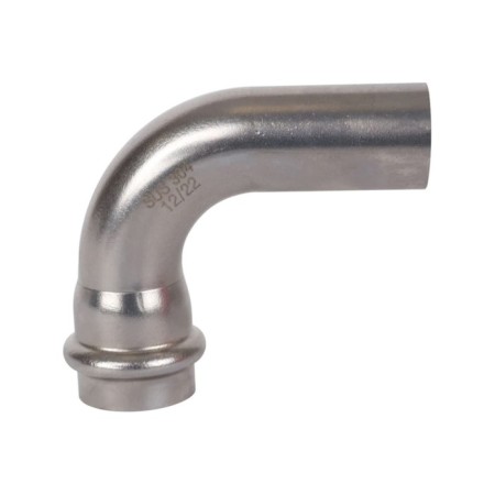 The single-range square Rommer RSS-0002-000022, VPR-NPR, D = 22 mm, 90 °, press, stainless steel. steel-3