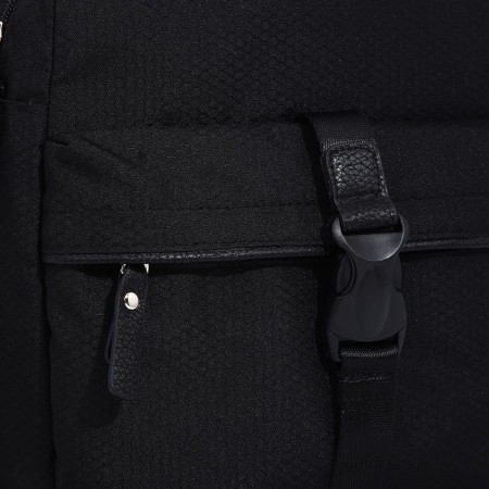 Men's bag over the shoulder, textura, textiles, black color-3