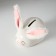 Pig a piggy bank Ceramics "Blood rabbit with soft ears" 8.8x13.2x7 cm