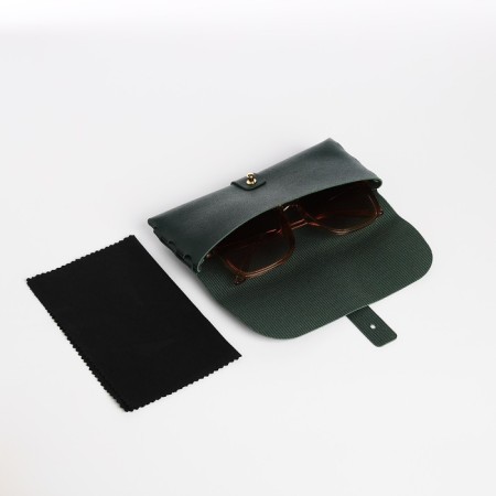Case for glasses on the clue, green color-4