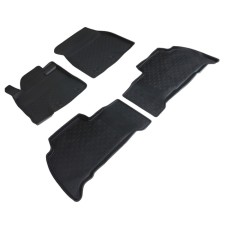 Toyota Land Cruiser 200 rubber mats with a high side, 5 seats